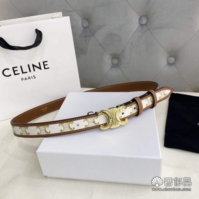 celine賽琳新品立體浮標針扣女士腰帶