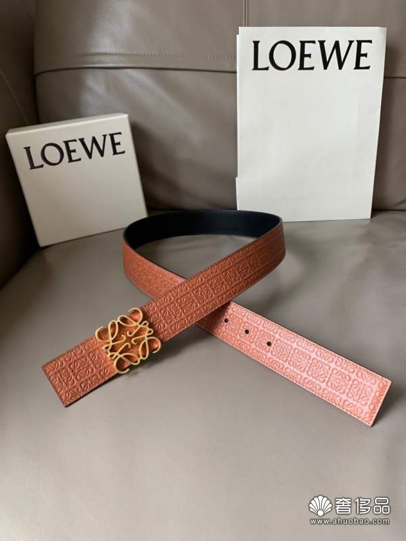 loewe羅意威專櫃新款正反兩用男士腰帶