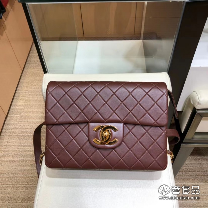 香奈兒CHANEL Vintage中古系列單口蓋雙肩背包